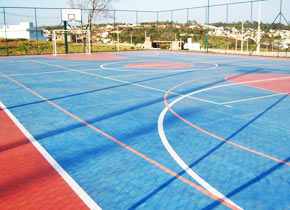 JM Pisos Industriais e Esportivos Serviço Quadras Poliesportivas